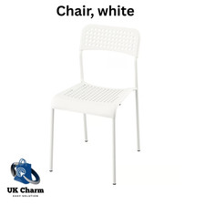 IKEA SANDSBERG Stackable Dining Chair Black or White Lightweight Kitchen Chair