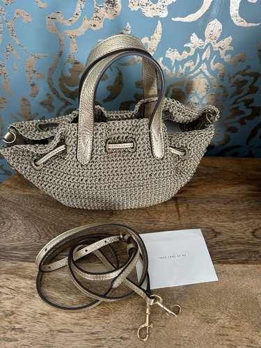 Anya hindmarch gold raffia - hindmarch,