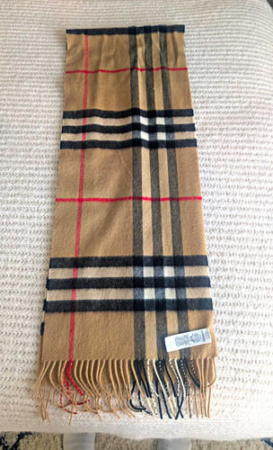 Burberry cashmere scarf - scarf, beige