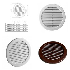 Round Air Vent Grille with Fly