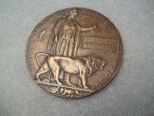 Antique WW1 Memorial Death