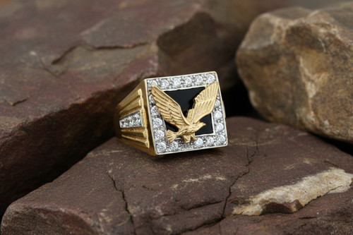 9ct yellow gold - gents, real