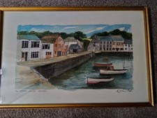 Kevin Platt - Watercolour - The Harbour, Padstow, Cornwall