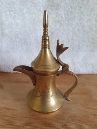 Vintage brass dallah - brass, arabic