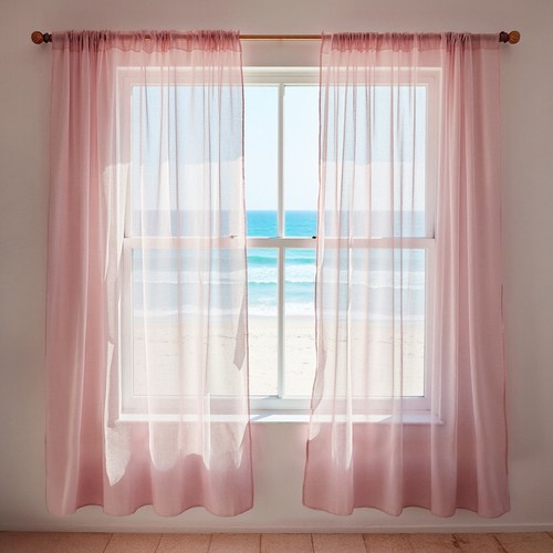 Voile curtains pair - voile,