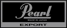 vintage Pearl 'EXPORT' type vinyl shell badge. ONE copy. Self-adhesive.