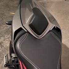 Gray Rear Seat Cowl Passenger Seat Cover For Street Triple 765 2017 - 2025