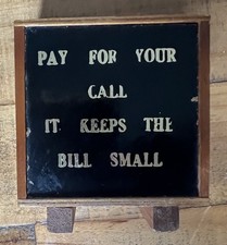 VINTAGE MONEY BOX TELEPHONE