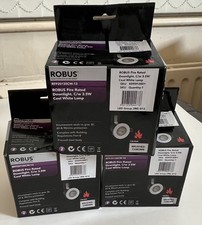 3 Robus Fire Rated LED Downlight C/w White 3.5W 