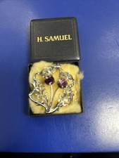 Vintage Mizpah Thistle Brooch 