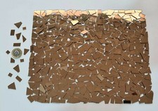 200 Pieces, Euro Bronze Glass Mirror Off Cuts. 1.8 mm Thickness. Art&Craft, 