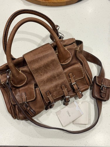 Chloé edith leather satchel - chloé,