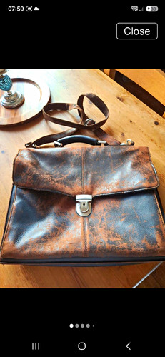 Men brown black leather - brown/black,