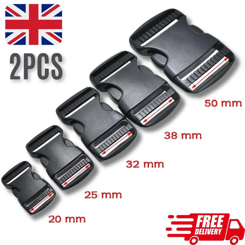 50mm plastic release - plastic, buckle