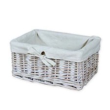 Small White Storage Basket