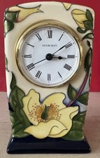 Moorcroft Hypericum clock