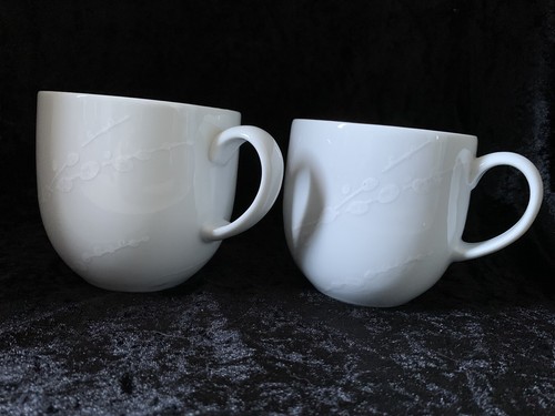 Pair denby white - of, stoneware