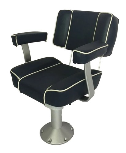 Navy captains boat seat - navy,