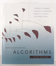 Introduction to Algorithms, 3rd Edition - Hardcover, by Cormen Thomas H; - Good