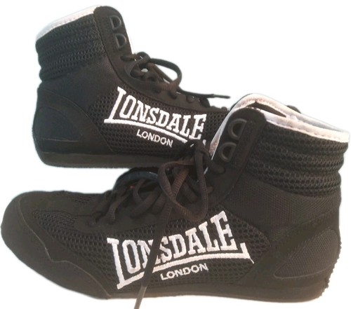 Lonsdale black boxing boots - black,
