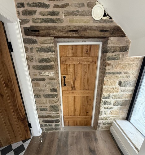 Solid oak ledge door bead - solid,
