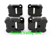 LAND ROVER DEFENDER OPTIMILL SET OF 4 FRONT DOOR HINGES BLACK