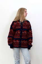 Alice Collins Women M Blue Red