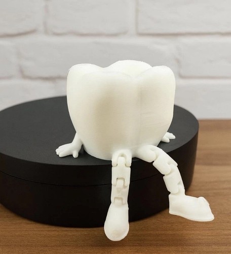 Articulated tooth ornament - tooth,
