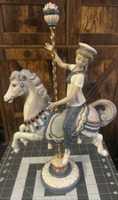 Lladro Porcelain 'Boy on Carousel Horse' Figurine Retired 2001 #1470  EUC