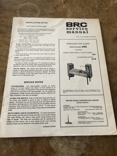 Brc service manual model - brc,