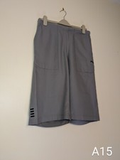 Fila Vintage Retro Y2K Grey 3/4 Length Shorts Trousers Cargo 