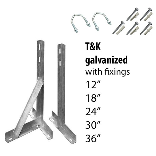 Wall bracket aerial - bracket, radio