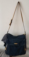 Juicy Couture Denim Crossbody Bag with Bow and Leather Trim 31 cm x 32 cm x 8 cm