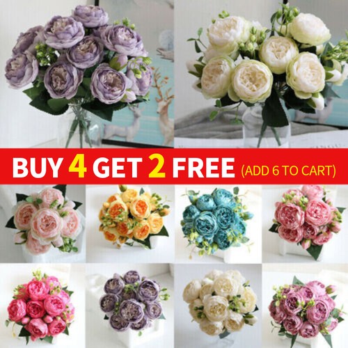 Heads artificial flowers - 9,