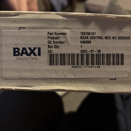 Baxi 720792101 control box - control,