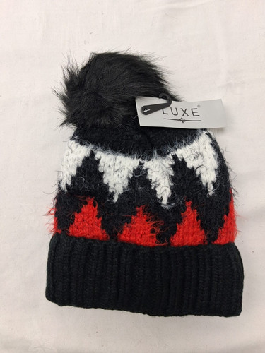 Luxe red white black - red,