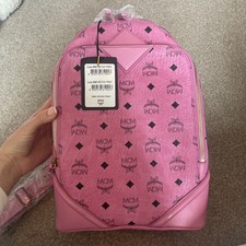 Pink MCM backpack 