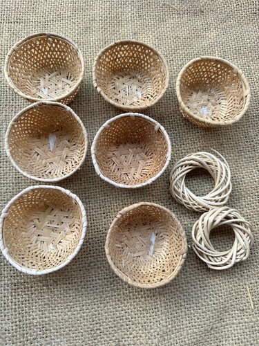 Pcs mini bamboo woven - 7,