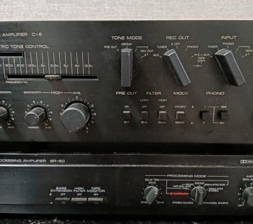 Yamaha 50 stereo - c-6, sr-50