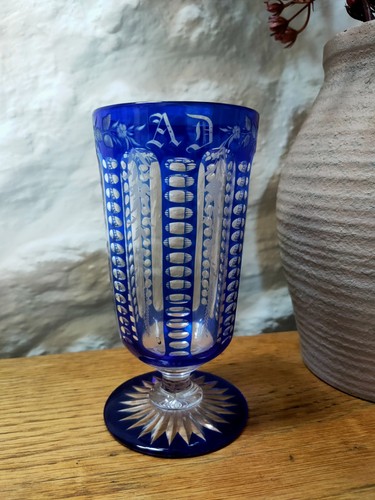 Vintage bohemian cobalt - cobalt, blue