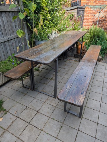 Vintage german beer garden - vintage,