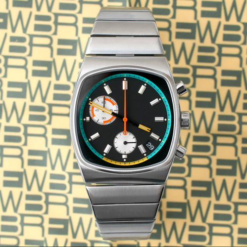 Retro chronograph watch rouge - watch,