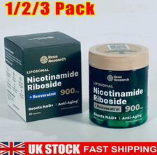 900mg NAD Supplement Riboside Resveratrol Anti-Aging 80 Capsules- Nicotinamide