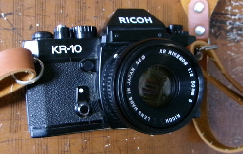 Ricoh 35mm camera with a - ricoh,