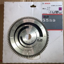 Bosch 210mm Multi Materials TCT Mitre Saw Bench Circular Blade 80T 26086404445