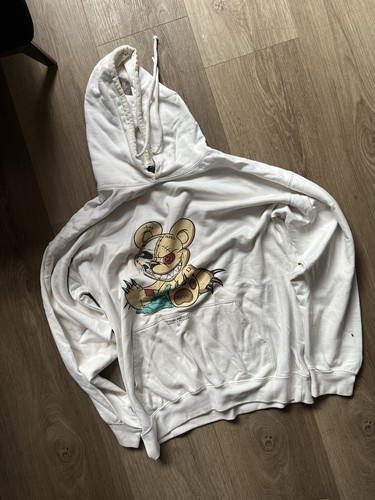 Boohooman white graphic hoodie - white,
