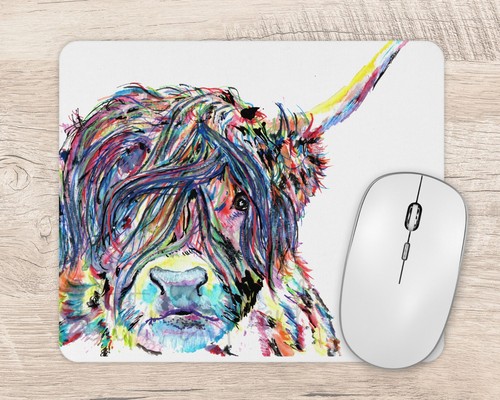 Highland cow mouse mat - mouse,