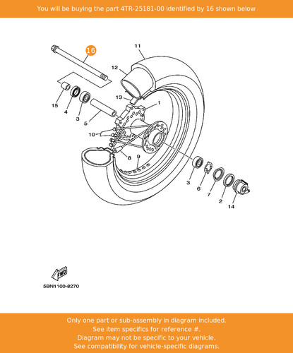 Yamaha axle wheel - axle,,