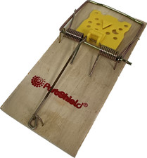 TRADITIONAL WOODEN MOUSE TRAP MICE TRAPS RAT RODENT SAFE PEST CONTROL traps x 1