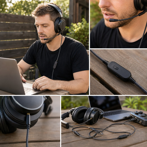 Boom mic headphone - boom, for